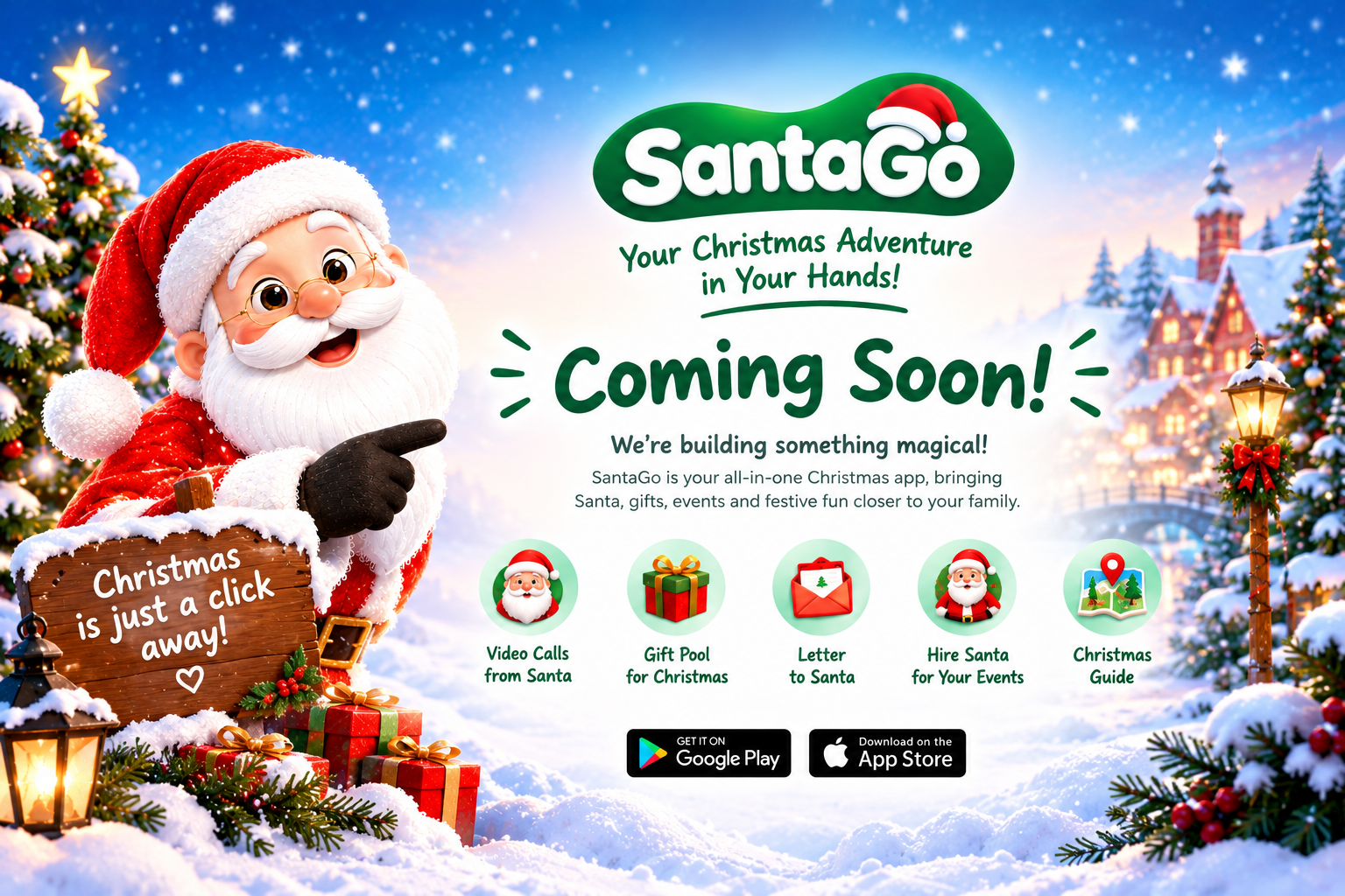 SantaGo — Your Christmas Adventure in Your Hands! Coming Soon.